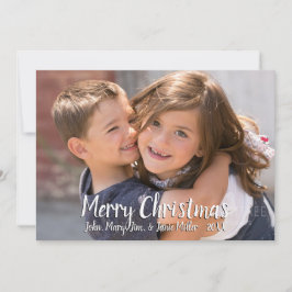 Festividades Feliz Cartão com fotos de Natal