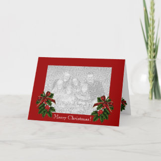 Festividades Feliz Cartão com fotos de Natal
