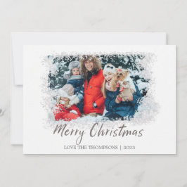 Festividades Feliz Cartão com fotos de Natal