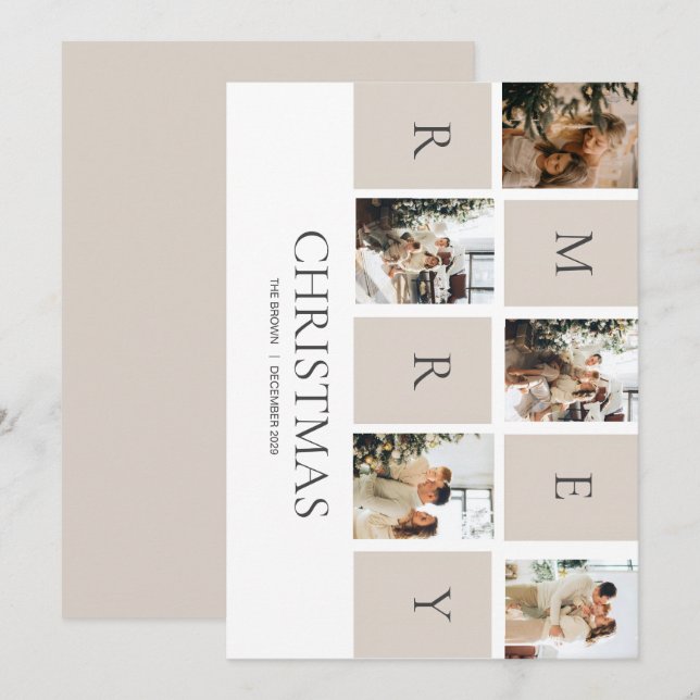 Festividades Feliz Cartão com fotos de Natal - Compartilhe sua  (Frente/Verso)