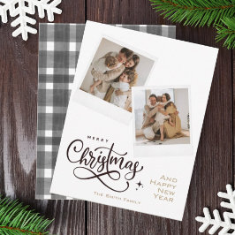 Festividades Feliz Cartão com fotos de Natal para Xadrez de Nat