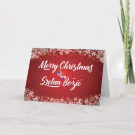 Festividades Feliz Cartão Croata de Natal, Sretan Božić
