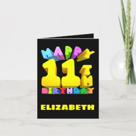 Festividades Feliz Cartão de Aniversário de 11