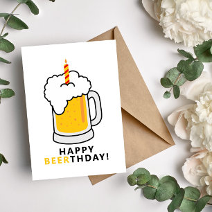 Festividades Feliz Cartão de Beerthday