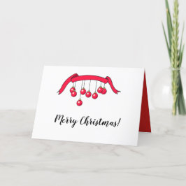 Festividades Feliz cartão de boas-vindas de Natal.