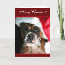 Festividades Feliz Cartão de Boxer de Natal