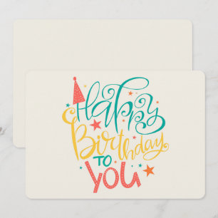 Festividades  Feliz Cartão de Férias de Aniversário