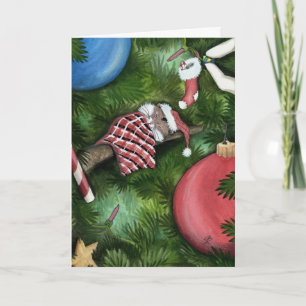Festividades Feliz cartão de Hamster de Natal por Bihrle