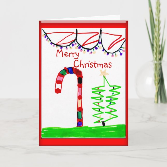 Festividades Feliz Cartão de Natal (Frente)