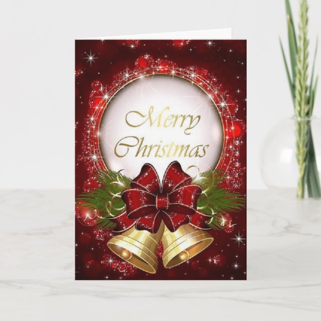 Festividades Feliz Cartão de Natal #002 (Frente)