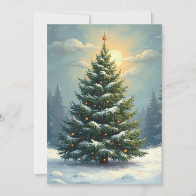 Festividades Feliz Cartão de Natal 1 (Frente)