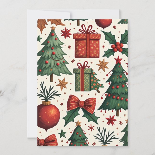 Festividades Feliz Cartão de Natal 2 (Frente)