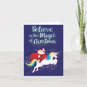 Festividades Feliz Cartão de Natal - Acredite na Magia