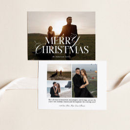 Festividades Feliz Cartão de Natal | Cartão com fotos de Natal 