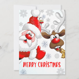 Festividades Feliz Cartão de Natal, Cartão de Papai Noel