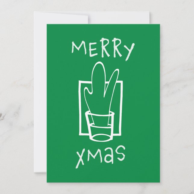 Festividades Feliz Cartão de Natal De Xmas (Frente)