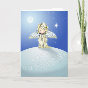 Festividades Feliz Cartão de Natal Doce Angel