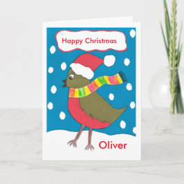 Festividades Feliz cartão de Natal Oliver