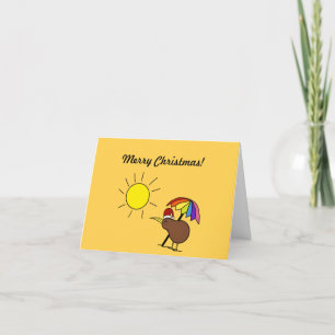 Festividades Feliz cartão de Natal para Kiwis