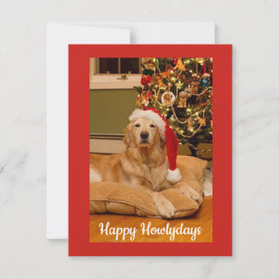 Festividades Feliz cartão de Natal para os Dog Lovers