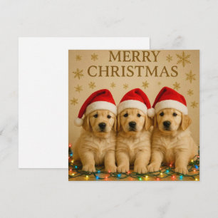 Festividades Feliz cartão de Natal para Ouro de Natal.