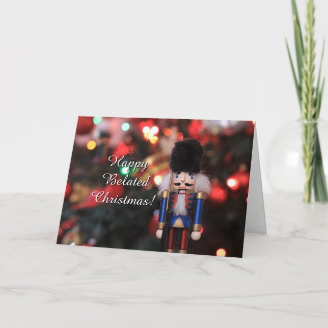 Festividades Feliz cartão de saudação de biscoito de Natal atra (Frente)