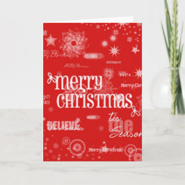 Festividades Feliz Cartão de Saudação de Natal