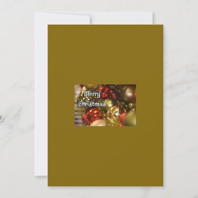 Festividades Feliz Cartão de Saudação de Natal (Frente)