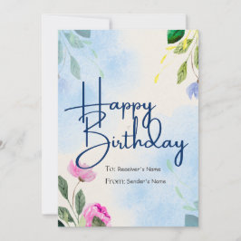 Festividades Feliz Cartão de Saudação Digital Personalizável de