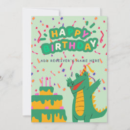 Festividades Feliz Cartão de Saudação Digital Personalizável de