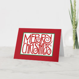 Festividades Feliz Cartão Vermelho de Natal