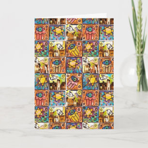 Festividades Feliz Chanukkah - Cartão de Marfim Israel para Noi