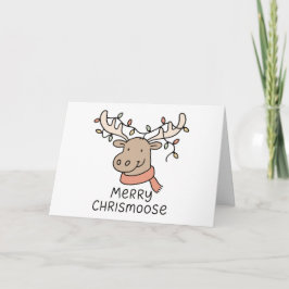Festividades Feliz Chrismoose - Cartão de Natal Engraçado