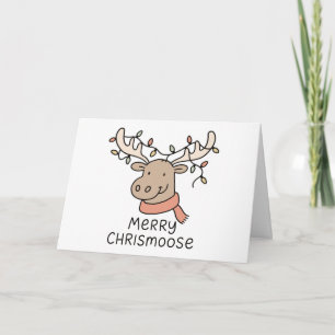 Festividades Feliz Chrismoose - Cartão de Natal Engraçado