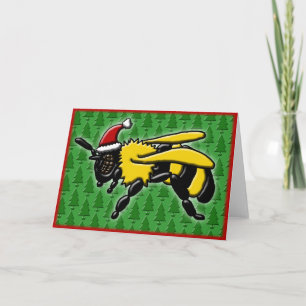 Festividades Feliz de abelhas, cartão de saudação