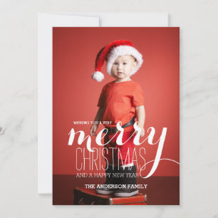 Festividades Feliz deseja o Natal   Cartão com fotos de Férias