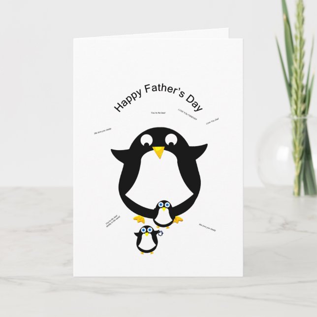 Festividades Feliz Dia de os pais - cartão (Frente)