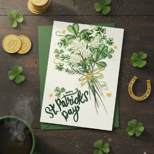 Festividades Feliz Dia de São Patrício Cartão de Boas Festas Ir