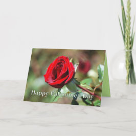 Festividades Feliz Dia dos Namorados Cartão de Rosa Vermelha