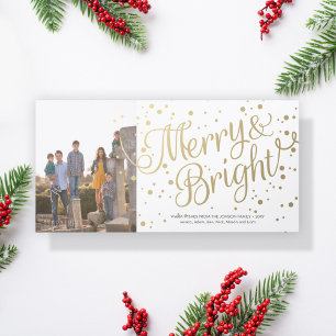 Festividades Feliz e Cartão com fotos de Confetti Brilhante Bra