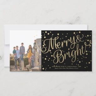 Festividades Feliz e Cartão com fotos de Confetti Brilhante Pre