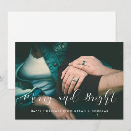 Festividades Feliz e cartão com fotos elegante de feriado