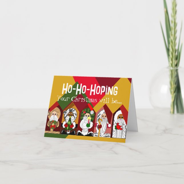 Festividades Feliz e Cartão de Natal Brilhante (Frente)