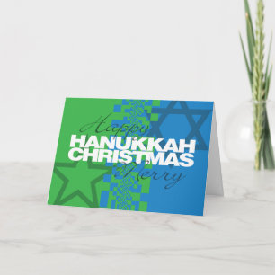 Festividades Feliz Hanukkah Feliz Cartão de Natal