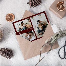 Festividades Feliz minimalista e Cartão com fotos de feriado 3 