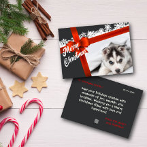 Feliz Natal Belo Cartão de Saudação Fotográfica