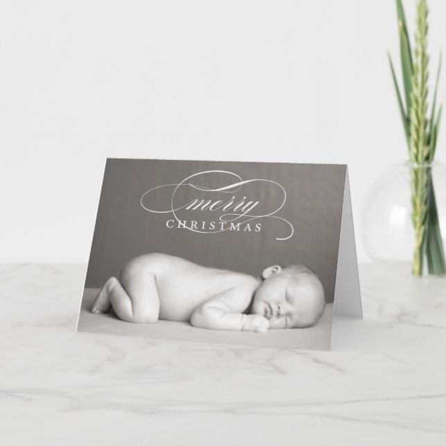 Festividades Feliz Natal - Cartão de Boas Festas Dobrado (Frente)