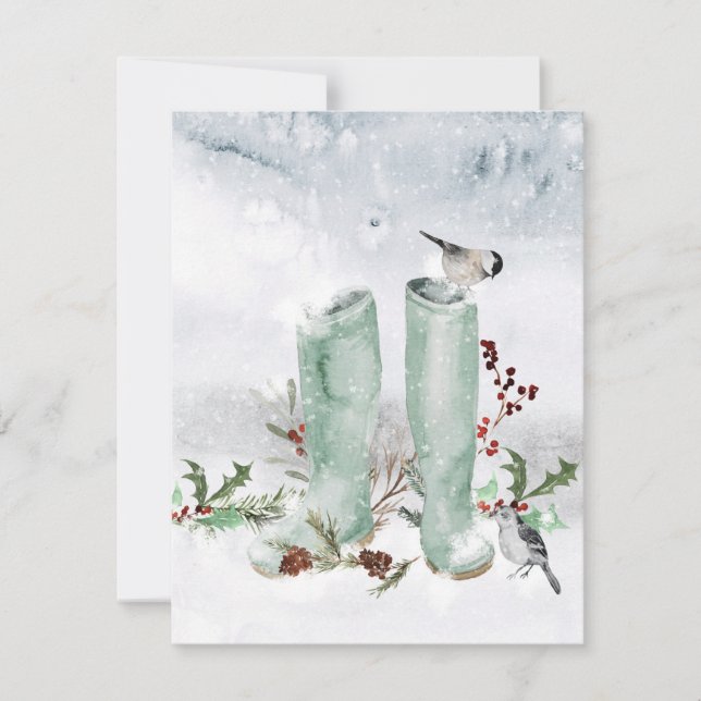 Festividades Feliz Natal Cartão de Férias (Frente)