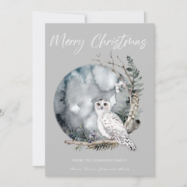 Festividades Feliz Natal Cartão de Férias (Frente)