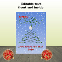 Feliz Natal - Cartão de Férias de Ano Adicional